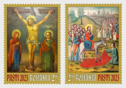 Romania 2023 / Holy Easter / Set 2 Stamps - Unused Stamps