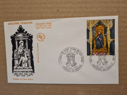 ANDORRE  LA VIEILLE  FDC 1977 RETABLE DE SAINT ROMA - Covers & Documents