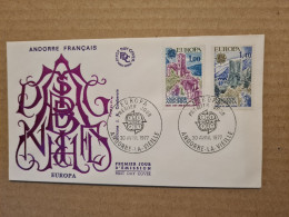 ANDORRE  LA VIEILLE  FDC 1977 EUROPA - Briefe U. Dokumente