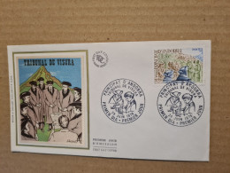 ANDORRE  LA VIEILLE  FDC 1978 TRIBUNAL DE VISURA - Briefe U. Dokumente