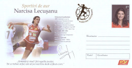 Romania 2023 / Postal Stationery With Gold Folio - Narcisa Lecusanu - Handbal