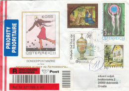 Austria - 2016 -  Registered Post Sent To Croatia - Lettres & Documents