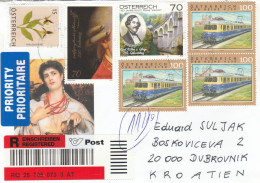 Austria -  Registered Post Sent To Croatia - Briefe U. Dokumente