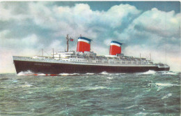 TRANSPORTS - Paquebots - Length 990 Ft - S.S. United States - Gr. Tons 51,988 - Carte Postale Ancienne - Piroscafi