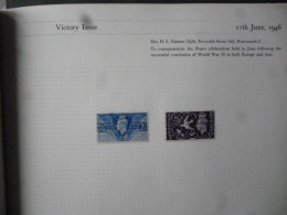 GREAT BRITAIN SG 491-92 VICTORY (1946) - ....-1951 Pre-Elizabeth II