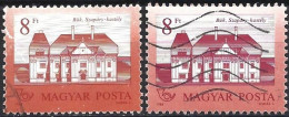 Hungary 1986 - Mi 3859 - YT 3069 ( Castles ) Two Shades Of Color - Variétés Et Curiosités