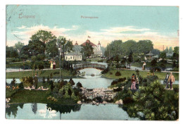 Allemagne--LEIPZIG -- 1906-- Palmengarten.(animée).....colorisée.....timbre....cachet  POMMRITZ - Leipzig