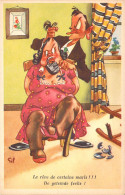 HUMOUR - Illustration - Le Rêve De Certains Maris - Carte Postale Ancienne - Humour