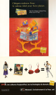 FNAC Publicité Pour La Vente De Chèques Cadeaux +  Publicité Pour Le Magazine EPOK (2 Cartes) - Magasins