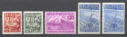 Belgium, 1948-1949, Service Stamps, Export Promotion, MNH, Michel 42-46 - Neufs