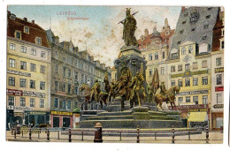 Allemagne--LEIPZIG --1906-- Siegesdenkmal  (commerces) ........colorisée..timbre..cachet - Leipzig
