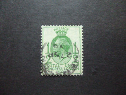 GREAT BRITAIN SG 434 9th UPU CONGRESS WM INVERTED FINE USED - ....-1951 Pre-Elizabeth II