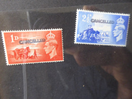 CHANNEL ISLAND SG 1-2 SET "CANCELLED" MINT - Unclassified