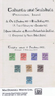 Ireland 1922 Dollard Rialtas 5-line Overprint In Black Set Of 8 Mint Unmounted, Myatt Grafton Album Pages - Ungebraucht