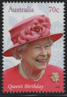 Australia 2015 MNH Sc 4275 70c Queen Elizabeth II In Pink 89th Birthday - Mint Stamps