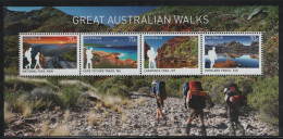 Australia 2015 MNH Sc 4324b 70c Australian Hiking Tracks And Trails Sheet - Mint Stamps