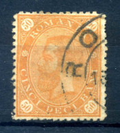 ROMANIA 50 Bani Arancio USATO - Used Stamps