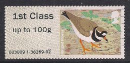 GB 2011 QE2 1st Ringed Plover Post & Go Used SG FS 21 ( J1474 ) - Post & Go Stamps