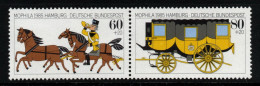 2738 -.GERMANY - 1985 - MI#:1255-1256 - MNH - COACH HORSES AND STAGECOACH - Diligences