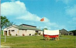 Canada Ontario Doon Near Kitchener Pioneer Village Main Museum Building And Conestoga Wagon - Kitchener