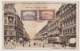 HUNGARY - BUDAPEST ESPERANTO CONGRESS 1921 REGISTERED PC - ESPERANTO WRITING - Esperanto