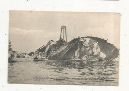 Cp, CATASTROPHE MARITIME, Bateau , Cuirassé LA LIBERTE,1911,l'épave Laissant Voir La Passerelle Arrière..... - Katastrophen