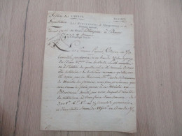 Enregistrement Des Domaine  Douai AN 9 Pièce Signée X3 Dochez Rier....Restitution De Versement... - Manuscripten