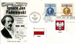 STATI UNITI  - 8  11 1960  FDC JAN PADEREWSKI - 1951-1960