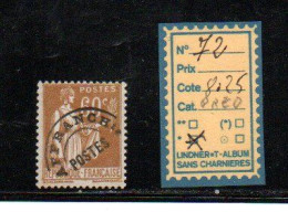 FRANCE PREO  CHARNIERE* - N° 72 - 1893-1947