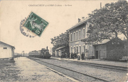 CPA 45 CHATEAUNEUF SUR LOIRE LA GARE / TRAIN - Autres & Non Classés