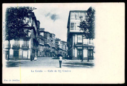 LA CORUÑA - Calle De Sta. Catalina. (Ed. Lino Perez Nº 26 / Fot. De Avrillon)   Carte Postale - La Coruña