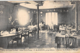 CPA 45 SULLY SUR LOIRE HOTEL DE LA POSTE P.BURGEVIN INTERIEUR SALLE A MANGER - Sully Sur Loire