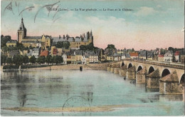 45   Gien - Vue Generale  -  Le Pont Et Le Chateau - Gien