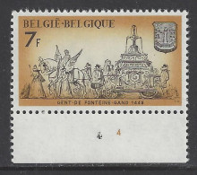 Belgique - 1974 - COB 1721 ** (MNH) - Planche 4 - 1971-1980
