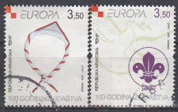 CROATIA 805-806,used,scouting - Used Stamps