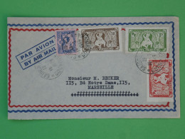 BR5  INDOCHINE BELLE  LETTRE  1949 PAR AVION SAIGON A  FRANCE +AFF. PLAISANT++ - Cartas & Documentos