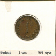 1 CENT 1970 RHODÉSIE RHODESIA Pièce #AS038.F - Rhodésie