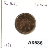 PENNY 1983 UK GRANDE-BRETAGNE GREAT BRITAIN Pièce #AX686.F - 1 Penny & 1 New Penny