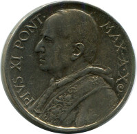 5 LIRE 1931 VATICAN Pièce Pius XI (1922-1939) ARGENT #AH333.16.F - Vatican