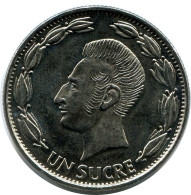 1 SUCRE 1980 ECUADOR Coin #AZ168.U - Ecuador