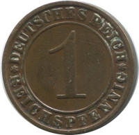 1 REICHSPFENNIG 1924 G GERMANY Coin #AD431.9.U - 1 Rentenpfennig & 1 Reichspfennig