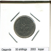 50 SHILLINGS 2003 UGANDA Coin #AS342.U - Oeganda