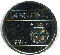 5 CENTS 1991 ARUBA Coin (From BU Mint Set) #AH112.U - Aruba