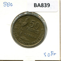 50 FRANCS 1951 FRANCE French Coin #BA839 - 50 Francs