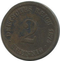 2 PFENNIG 1875 D GERMANY Coin #AE560.U - 2 Pfennig