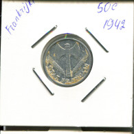 50 FRANCS 1942 FRANCIA FRANCE Moneda #AP015.E - Andere & Zonder Classificatie