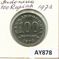 100 RUPIAH 1973 INDONESIA Moneda #AY878.E - Indonésie