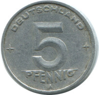 5 PFENNIG 1949 A DDR EAST DEUTSCHLAND Münze GERMANY #AE019.D - 5 Pfennig