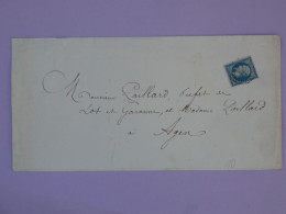BR5 FRANCE BELLE  LETTRE  1864 AURILLAC   A  AGEN +AFF. INTERESSANT+ - 1862 Napoléon III