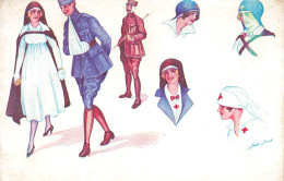 Illustrateur - Sager - Croquis Et Silhouettes Parisiennes - Fantaisies Trichromes  - Carte Postale Ancienne - Sager, Xavier